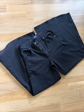 Citizens of Humanity Black Wide Leg Jeans
